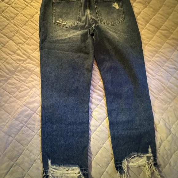NWOT Flying Monkey Highrise Straight Ankle Jean Factory Distressed - Picture 5 of 6